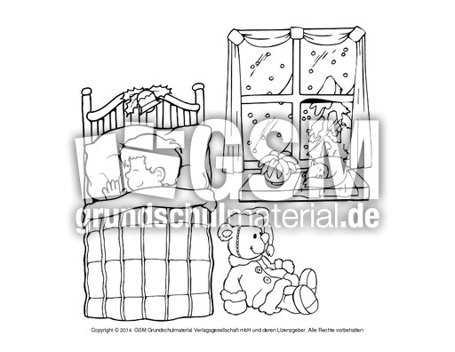 Ausmalbild-Weihnachtsabend-12 - Weihnachten - Ausmalbilder